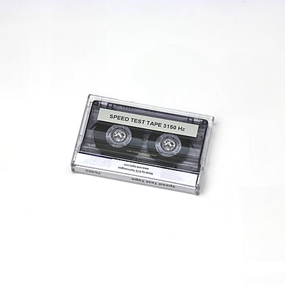 Speed Test Tape for Calibrating Cassette Deck - 0.15″ (3.81 mm), 4.76 cm/s, 3150 Hz - 76402