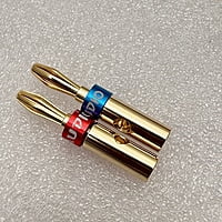 Banana Plug Gold Plated - Blue & Red Pair - BP-GBR-P Banana Plug Gold Plated - Blue & Red Pair - BP-GBR-P