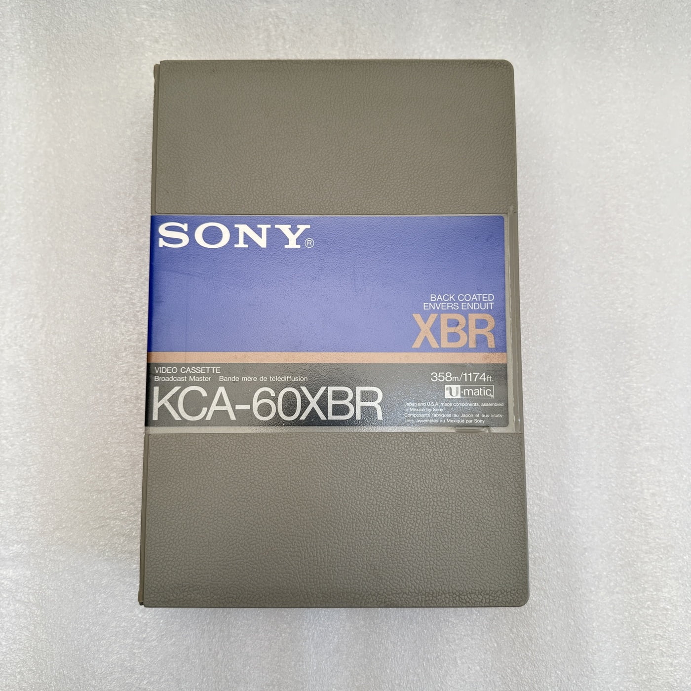 Lot De 5 K7 Sony KCA-20XBR - Haute Bande Umatic - Neuves Sous Blister
