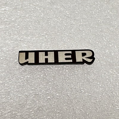 Replacement Metal Logo for Uher - ML-UHER-01