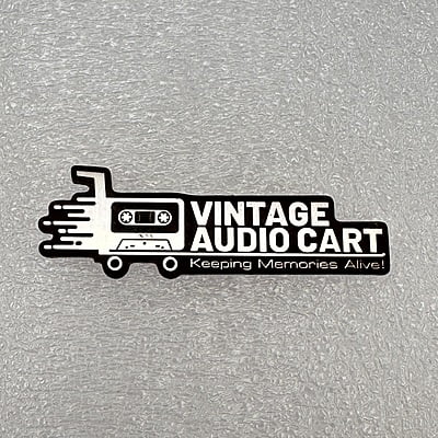 Replacement Metal Logo for Vintage Audio Cart - ML-VAC-01