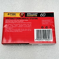 TDK - Audio Cassette 60 mins Type I - B-60