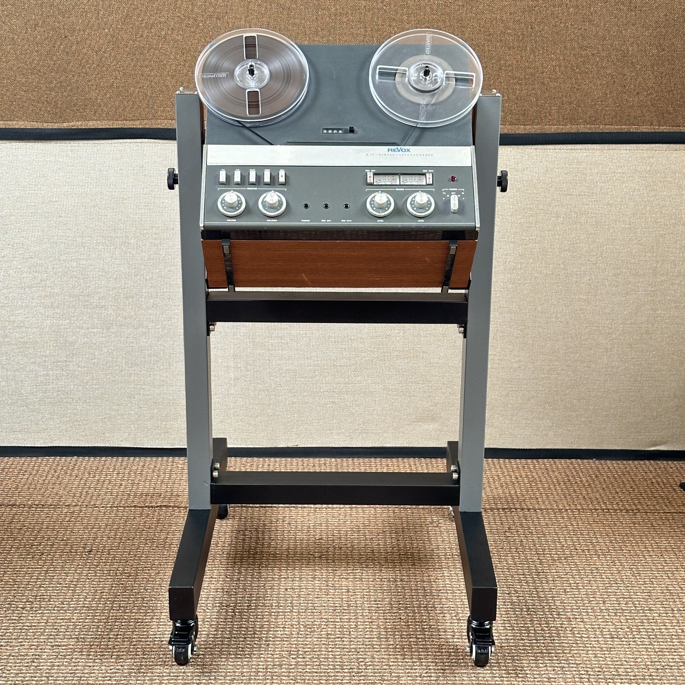 VAC - Revox A 77 Tape Recorder - Custom Made Trolley - RVX-A77