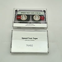 Speed Test Tape for Calibrating Cassette Deck - 0.15″ (3.81 mm), 4.76 cm/s, 3150 Hz - 76402
