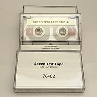 Speed Test Tape for Calibrating Cassette Deck - 0.15″ (3.81 mm), 4.76 cm/s, 3150 Hz - 76402