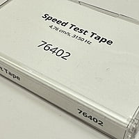 Speed Test Tape for Calibrating Cassette Deck - 0.15″ (3.81 mm), 4.76 cm/s, 3150 Hz - 76402
