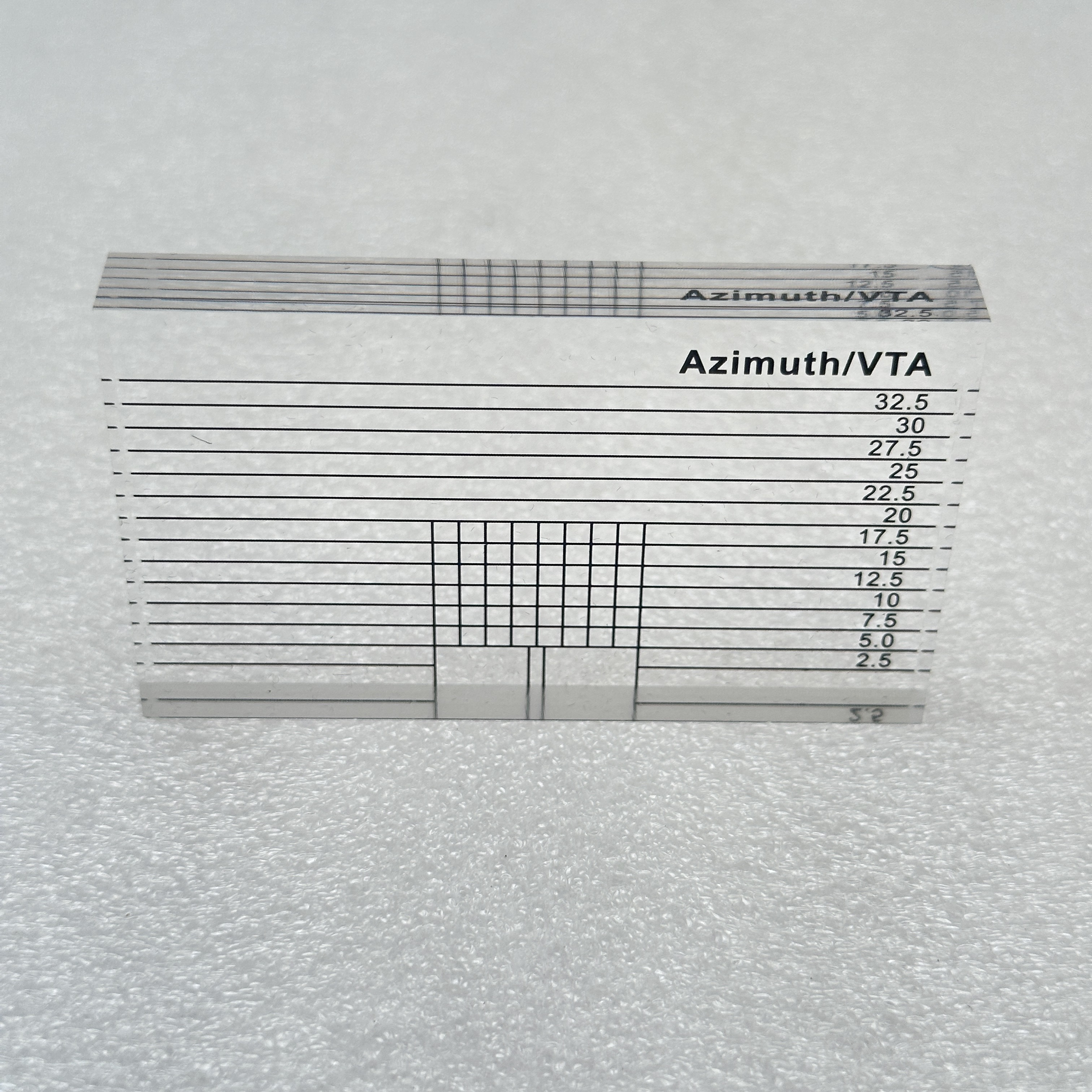 Phono Tonearm Cartridge VTA/Azimuth Ruler - GK-R36B