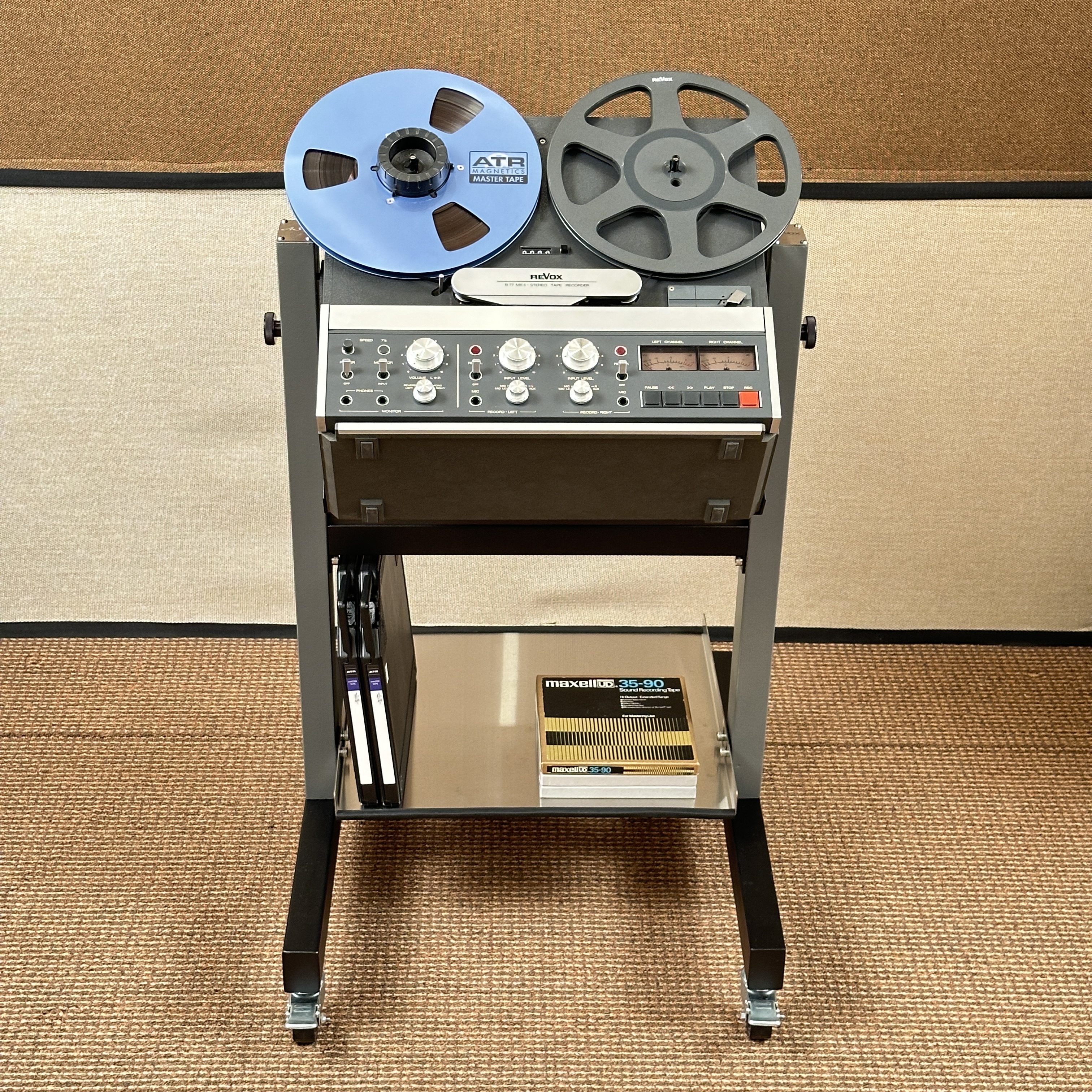 VAC - Revox A 77 Tape Recorder - Custom Made Trolley - RVX-A77