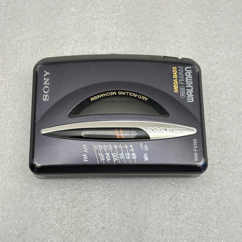 SONY - Stereo Cassette Walkman - FM/AM - Black - WM-FX195-BLK SONY - Stereo Cassette Walkman - FM/AM - Black - WM-FX195-BLK