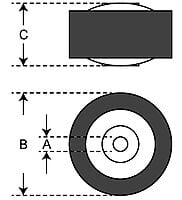 FLD - Cassette Mechanism Pinch Roller - FLD-M7 FLD - Cassette Mechanism Pinch Roller - FLD-M7